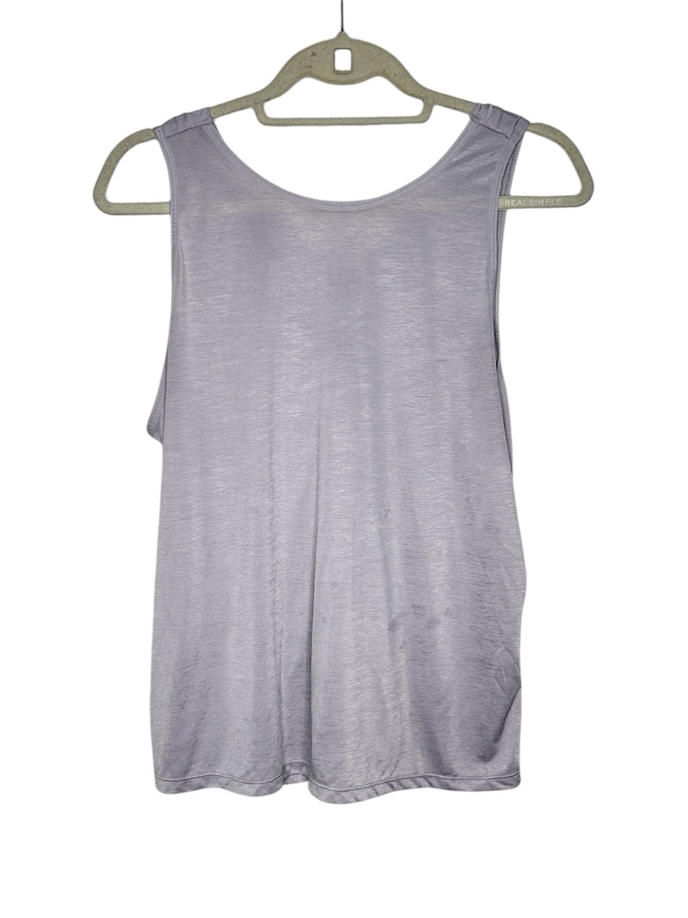 Lululemon Gray Silky Soft Draped Crossover Back Tank Top Sz 10